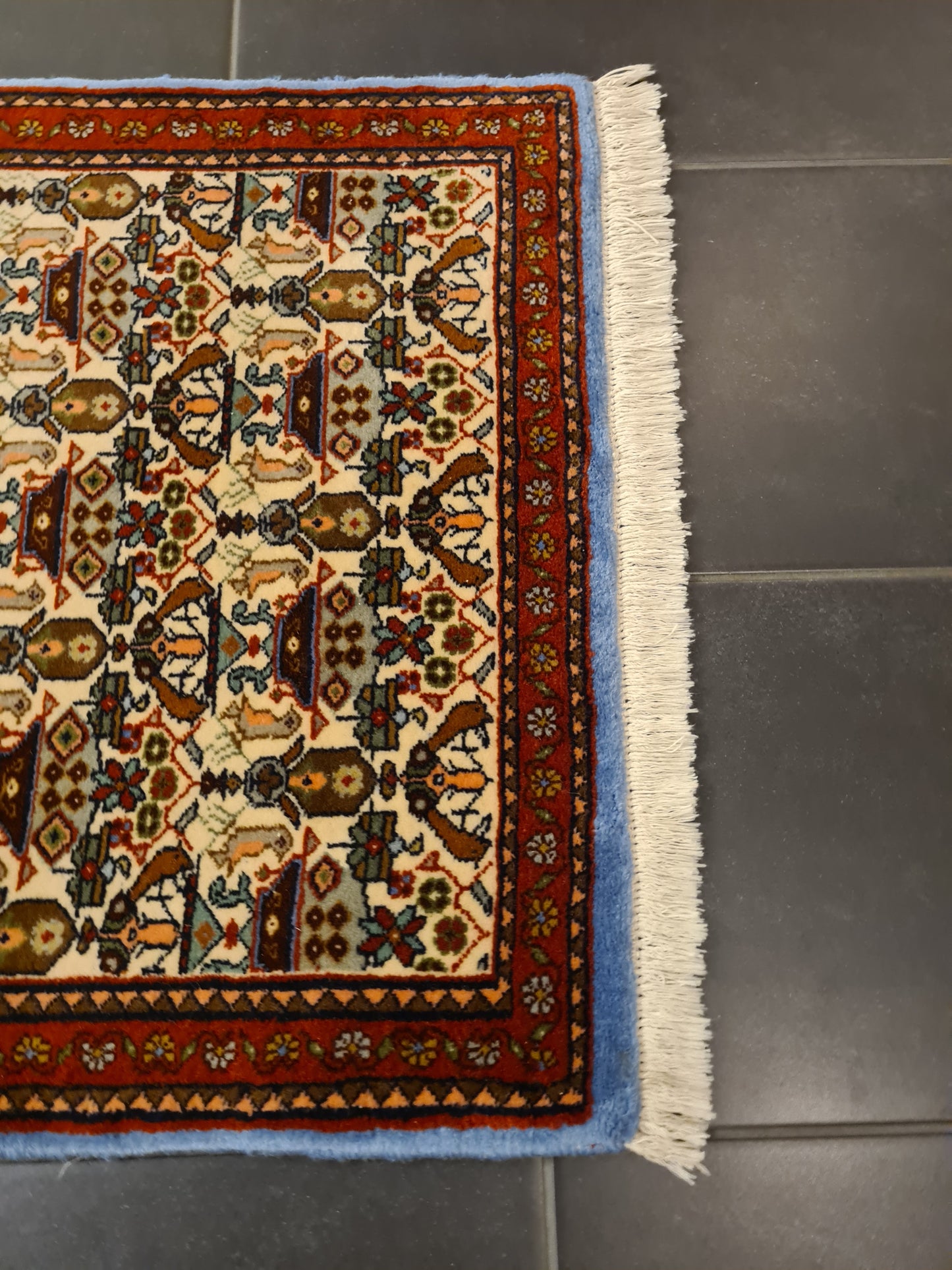 Perserteppich Orientteppich Handgeknüpfter Teppich Bidjar 150x65cm