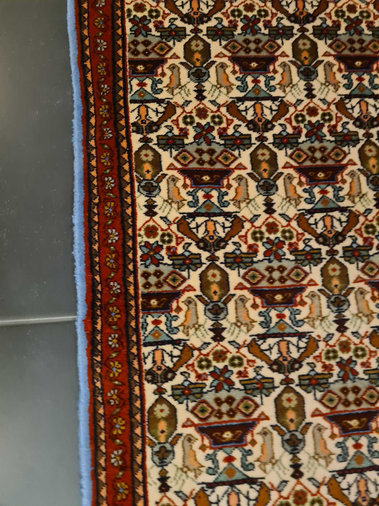 Perserteppich Orientteppich Handgeknüpfter Teppich Bidjar 150x65cm