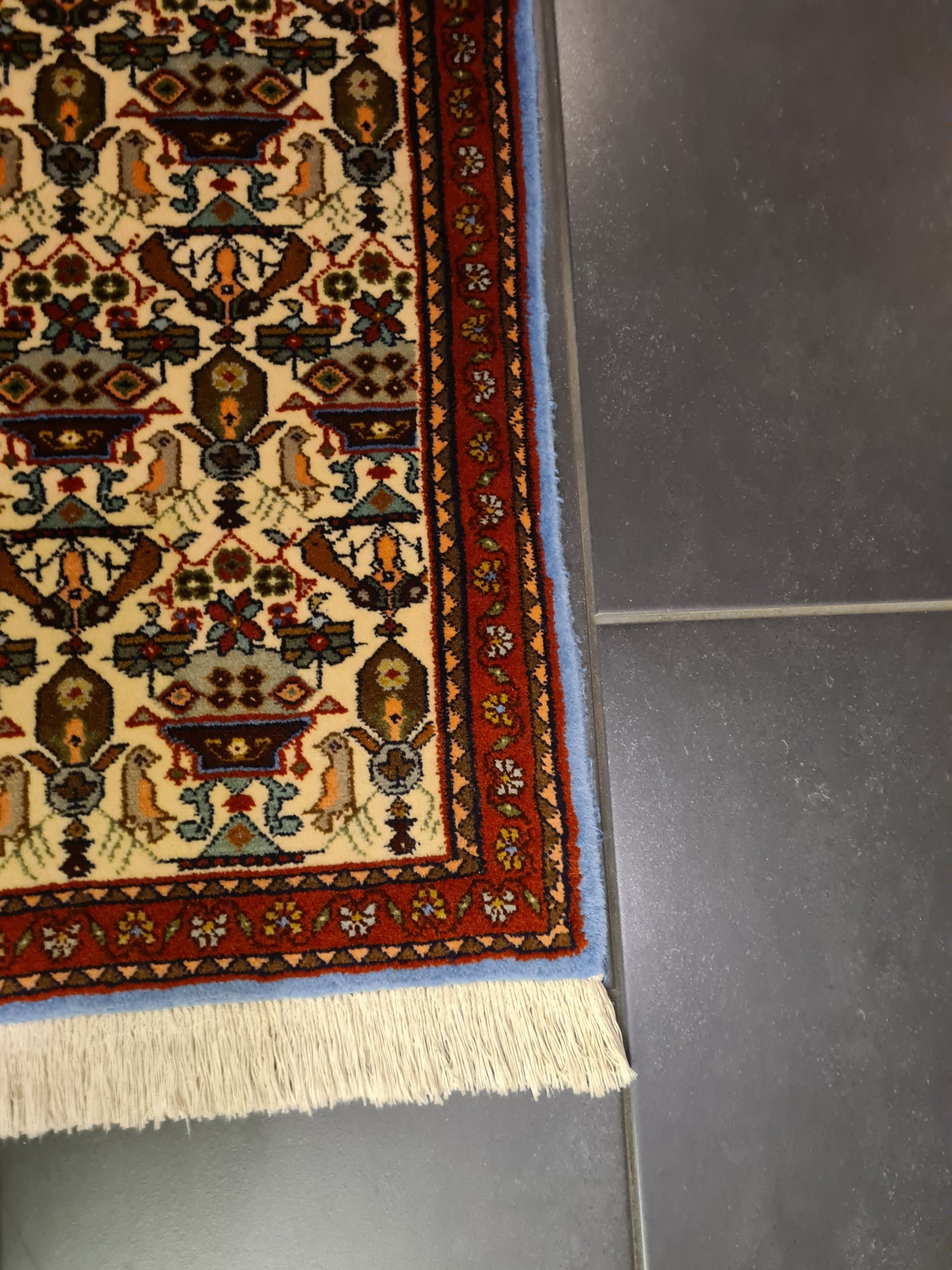 Perserteppich Orientteppich Handgeknüpfter Teppich Bidjar 150x65cm