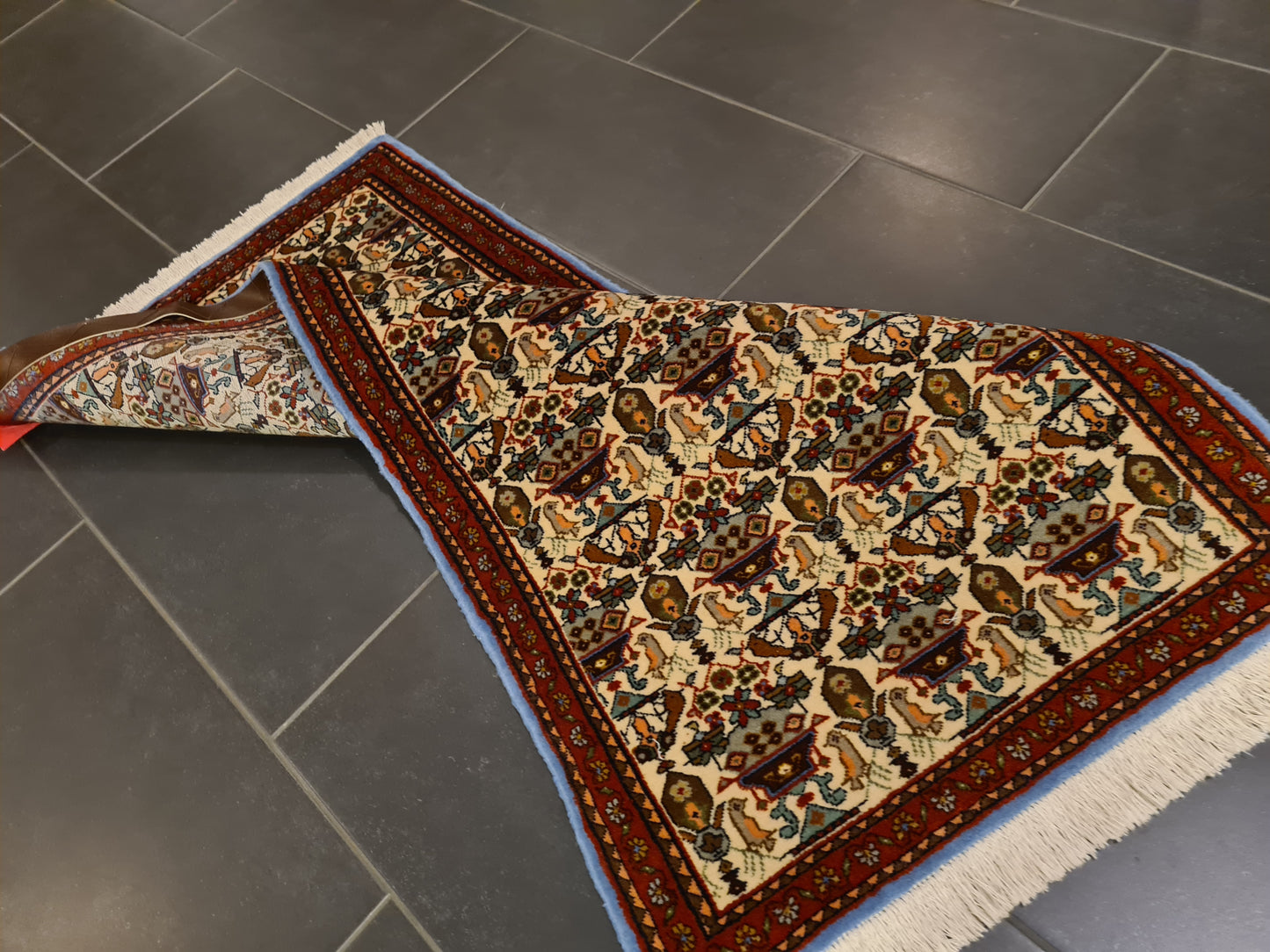 Perserteppich Orientteppich Handgeknüpfter Teppich Bidjar 150x65cm