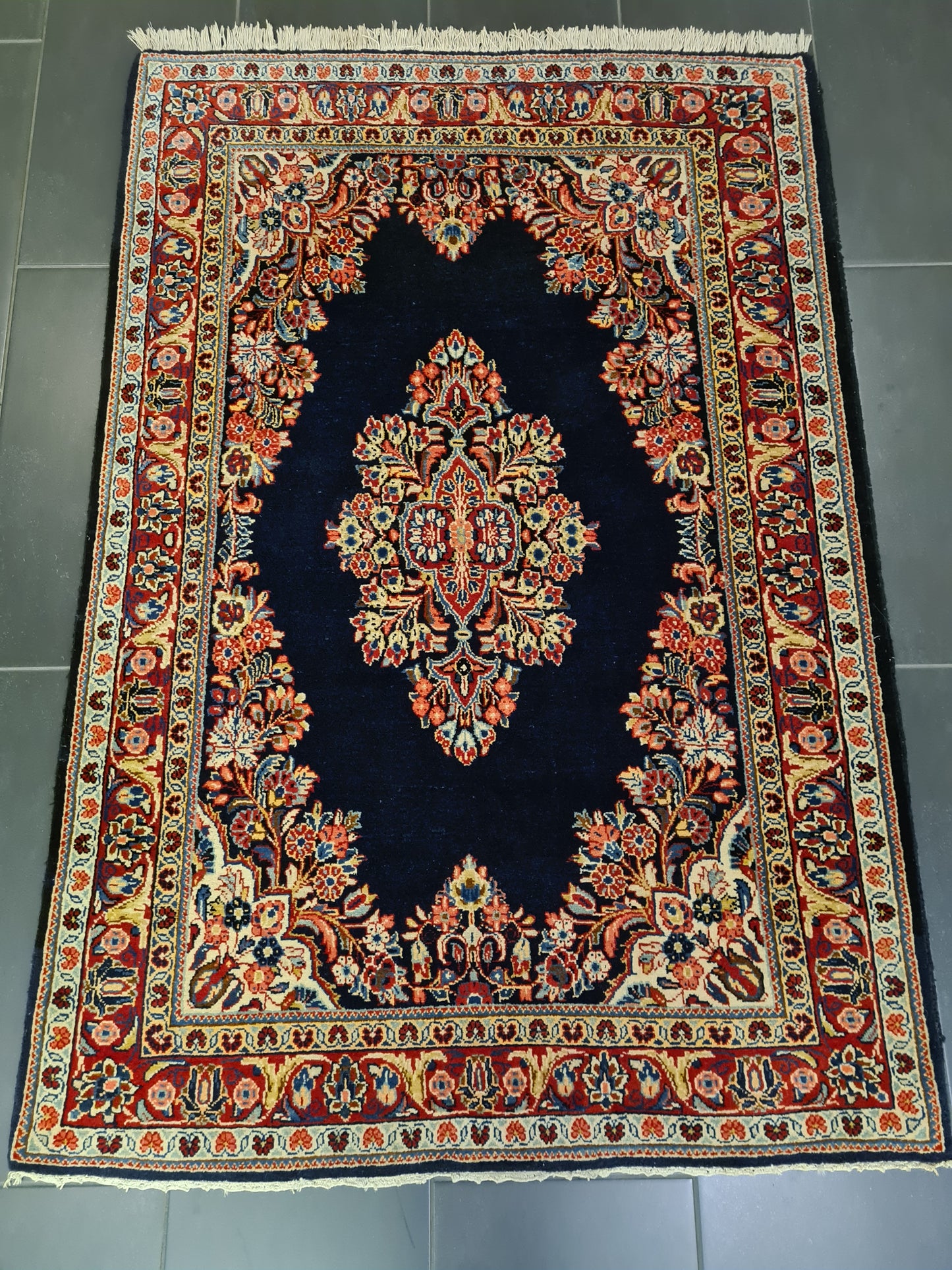 Perserteppich Orientteppich Handgeknüpfter Teppich Sarough 160x110cm