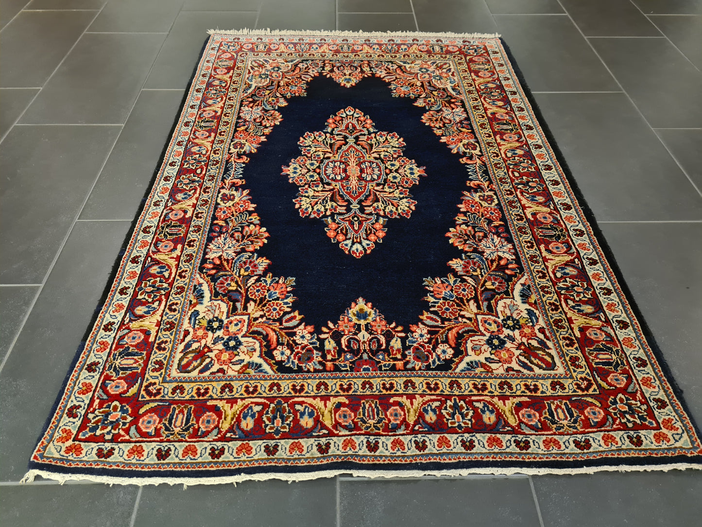 Perserteppich Orientteppich Handgeknüpfter Teppich Sarough 160x110cm