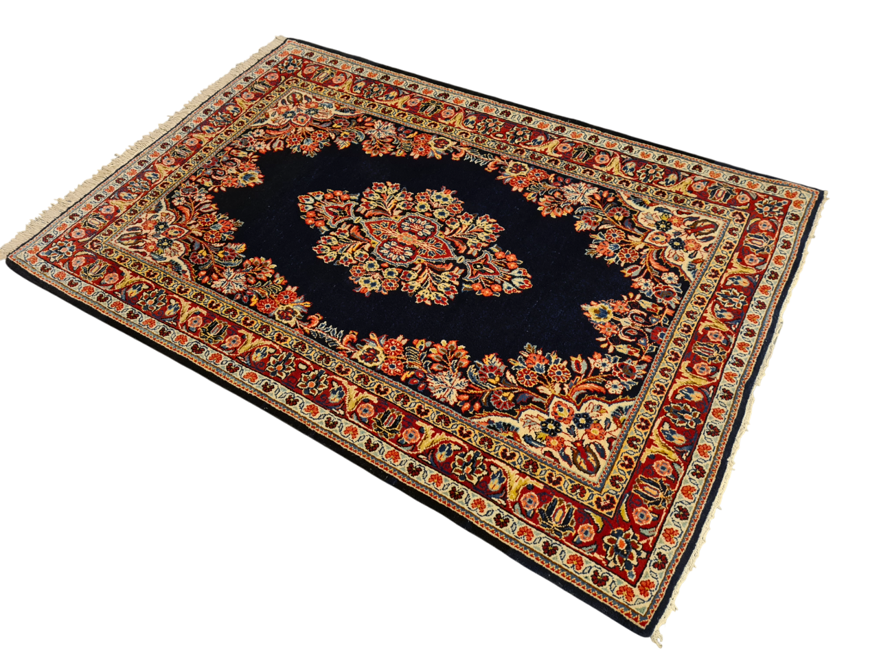 Perserteppich Orientteppich Handgeknüpfter Teppich Sarough 160x110cm