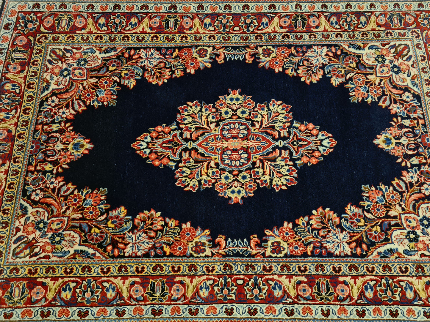 Perserteppich Orientteppich Handgeknüpfter Teppich Sarough 160x110cm