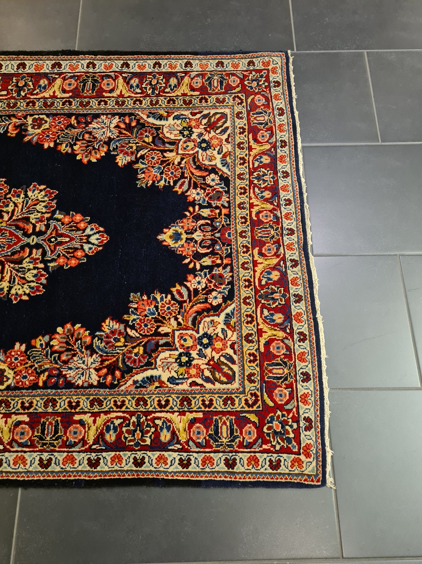 Perserteppich Orientteppich Handgeknüpfter Teppich Sarough 160x110cm