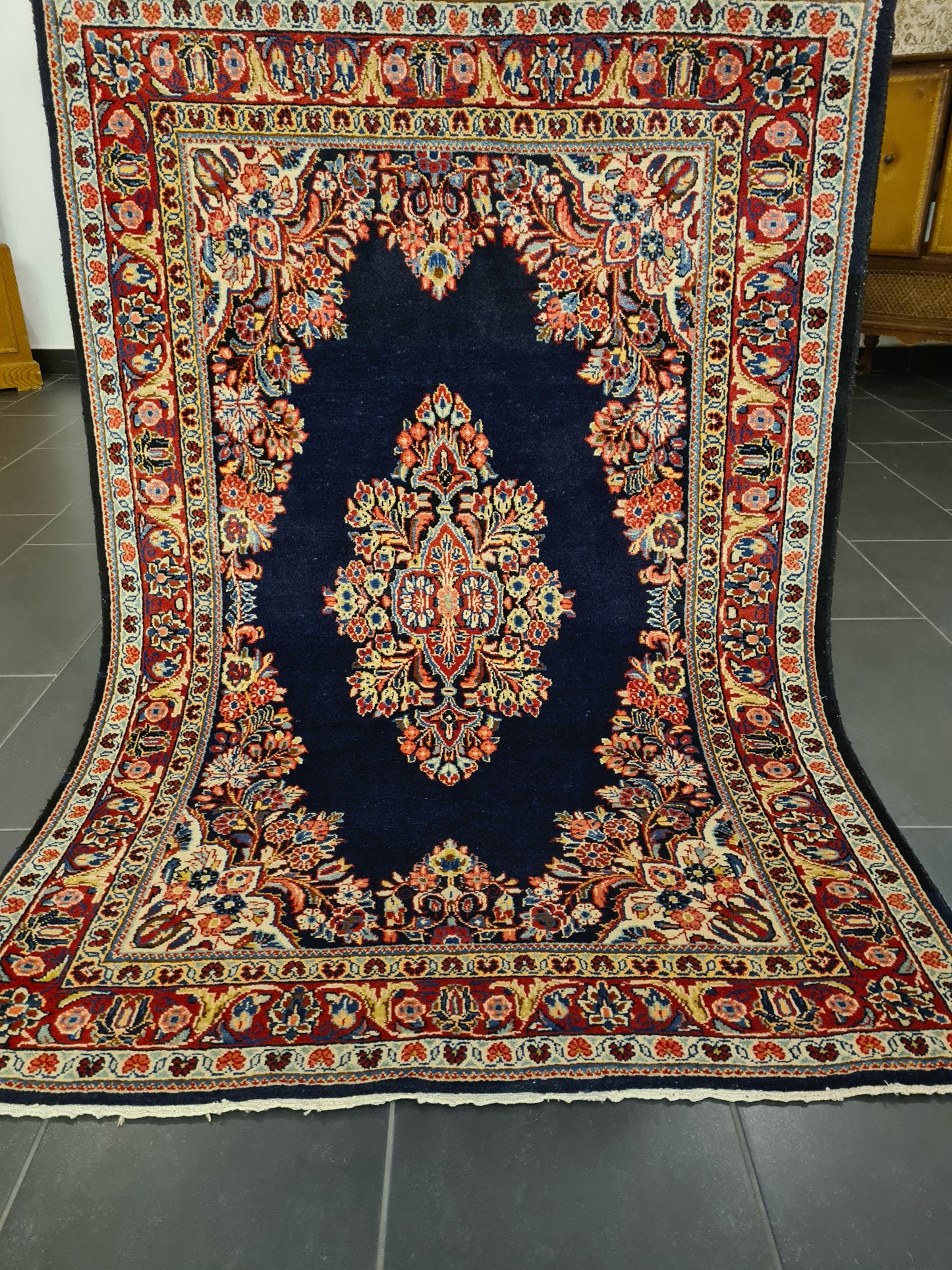 Perserteppich Orientteppich Handgeknüpfter Teppich Sarough 160x110cm