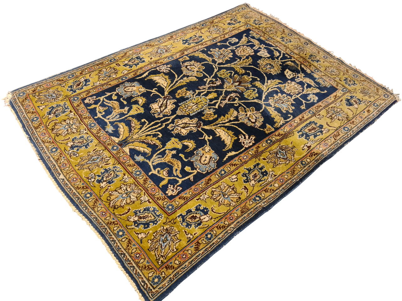 Perserteppich Orientteppich Handgeknüpfter Teppich Ghoum 160x110cm