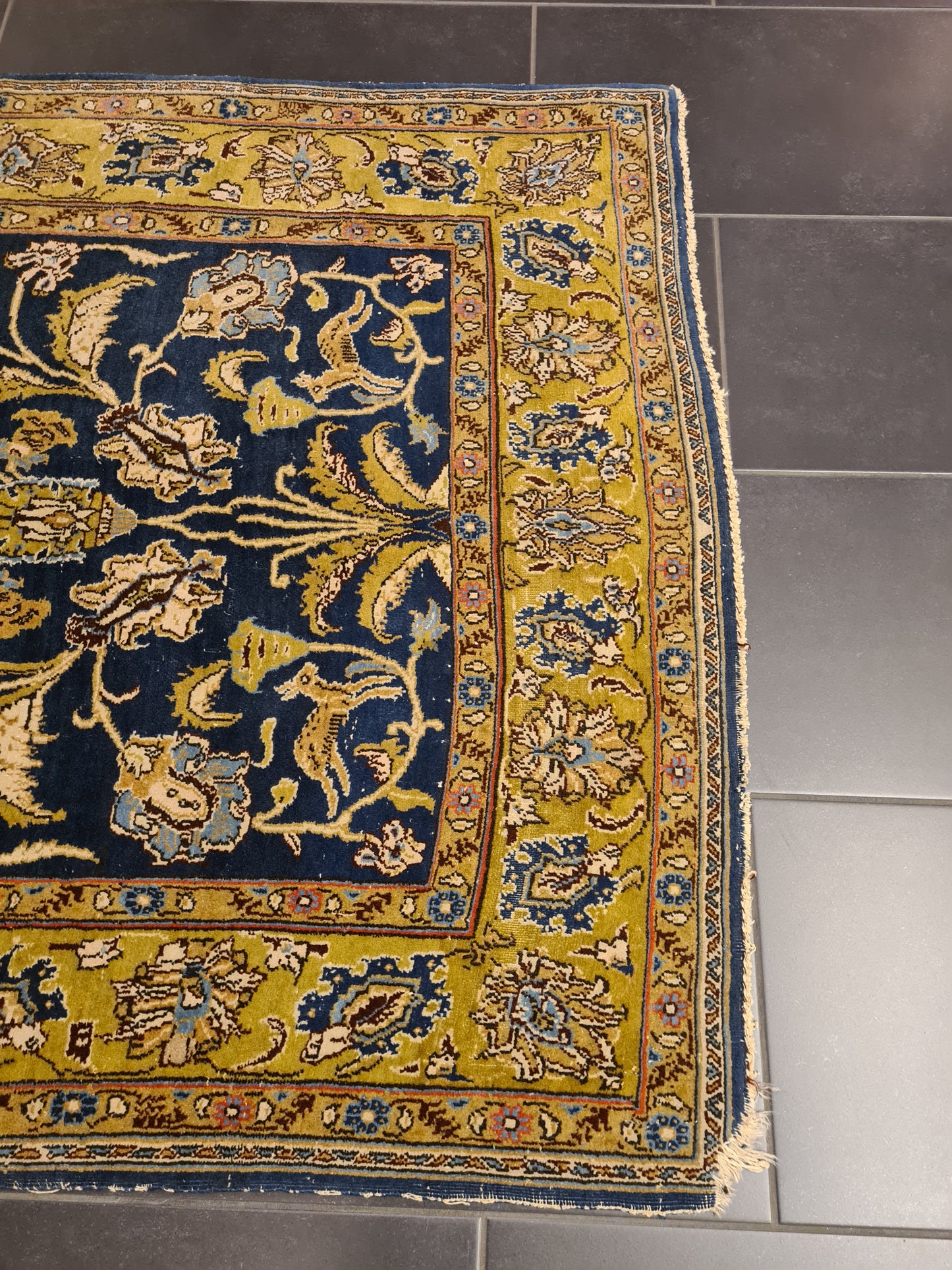 Perserteppich Orientteppich Handgeknüpfter Teppich Ghoum 160x110cm