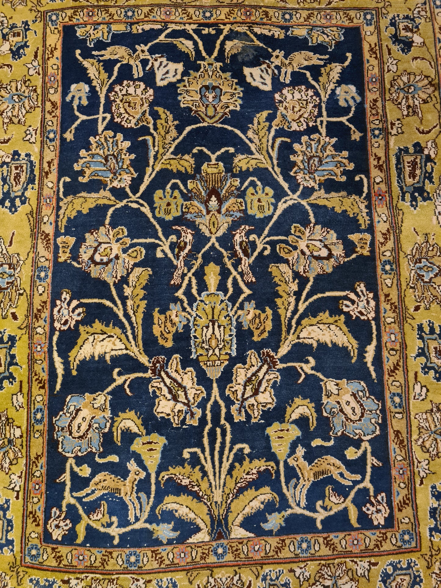 Perserteppich Orientteppich Handgeknüpfter Teppich Ghoum 160x110cm