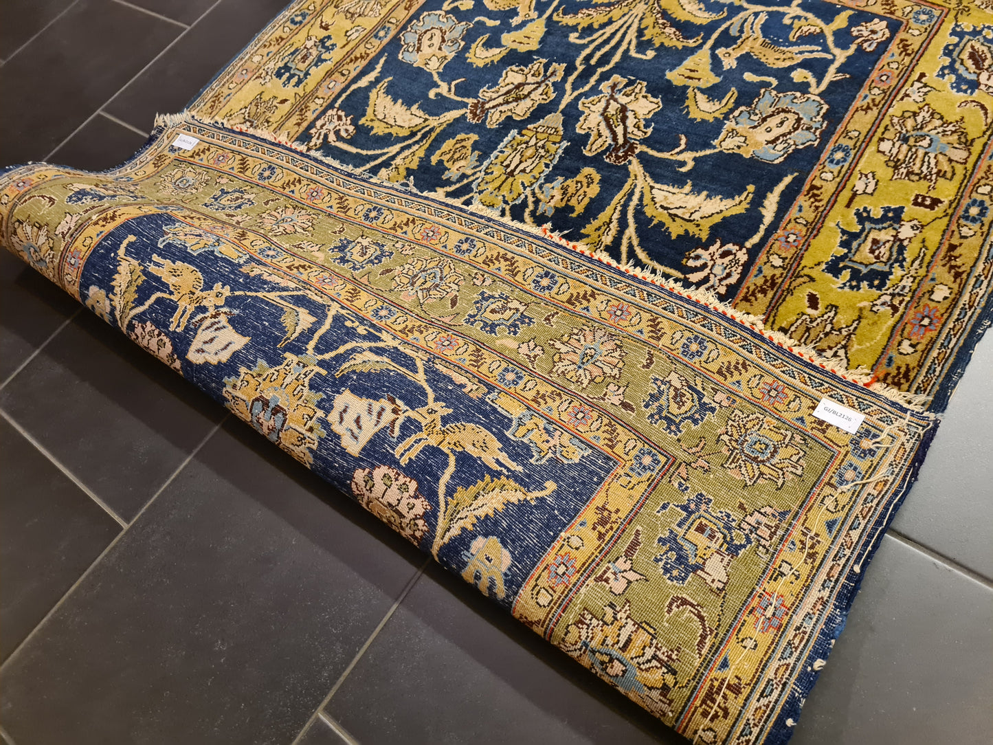 Perserteppich Orientteppich Handgeknüpfter Teppich Ghoum 160x110cm