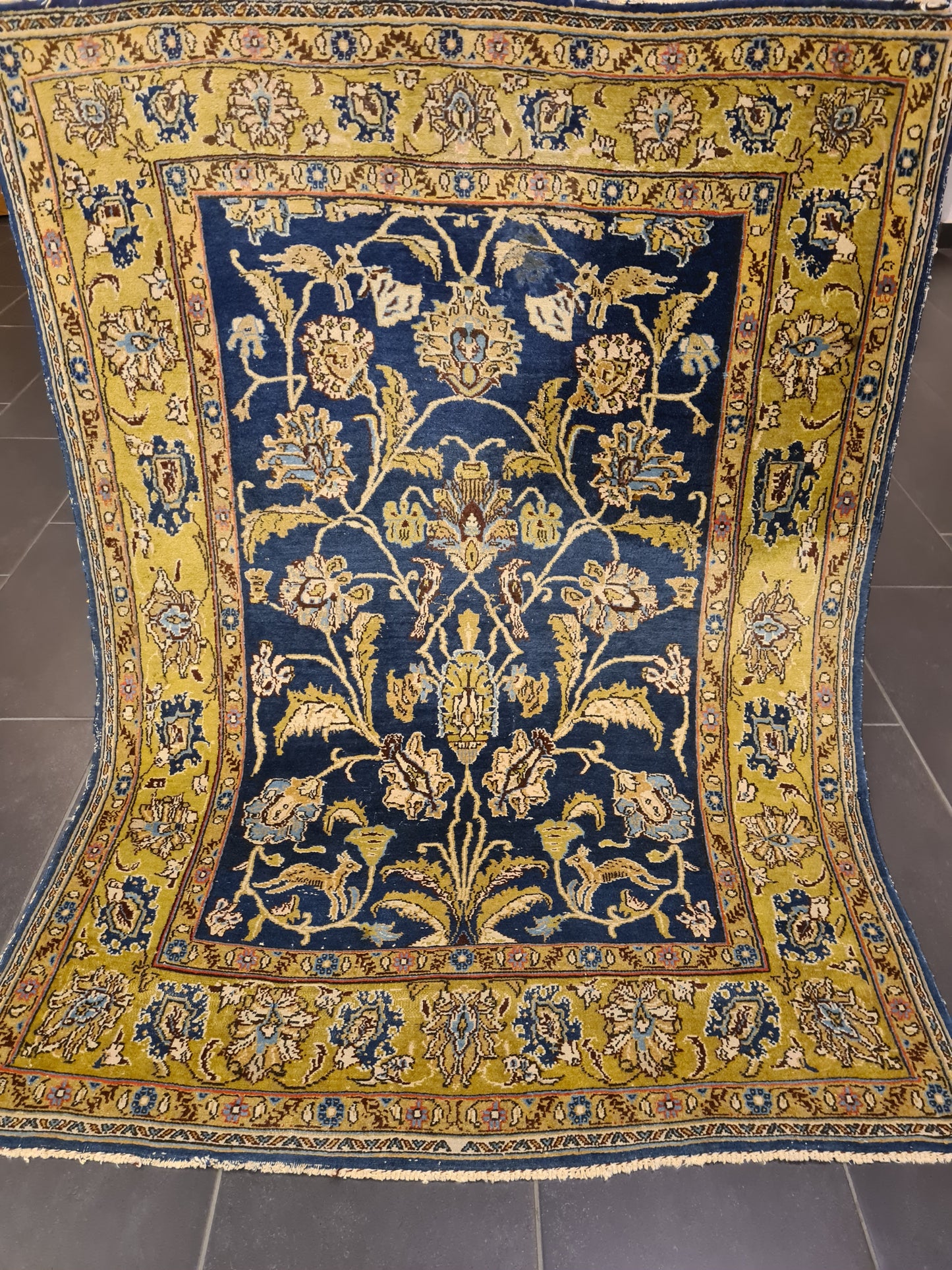 Perserteppich Orientteppich Handgeknüpfter Teppich Ghoum 160x110cm