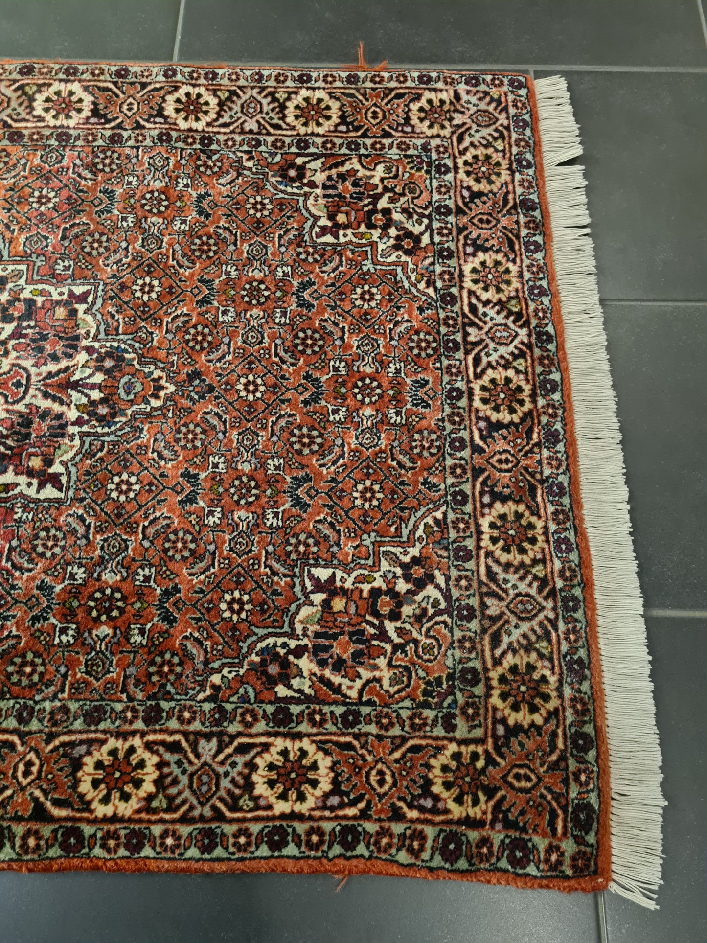 Perserteppich Orientteppich Handgeknüpfter Teppich Bidjar 300x80cm