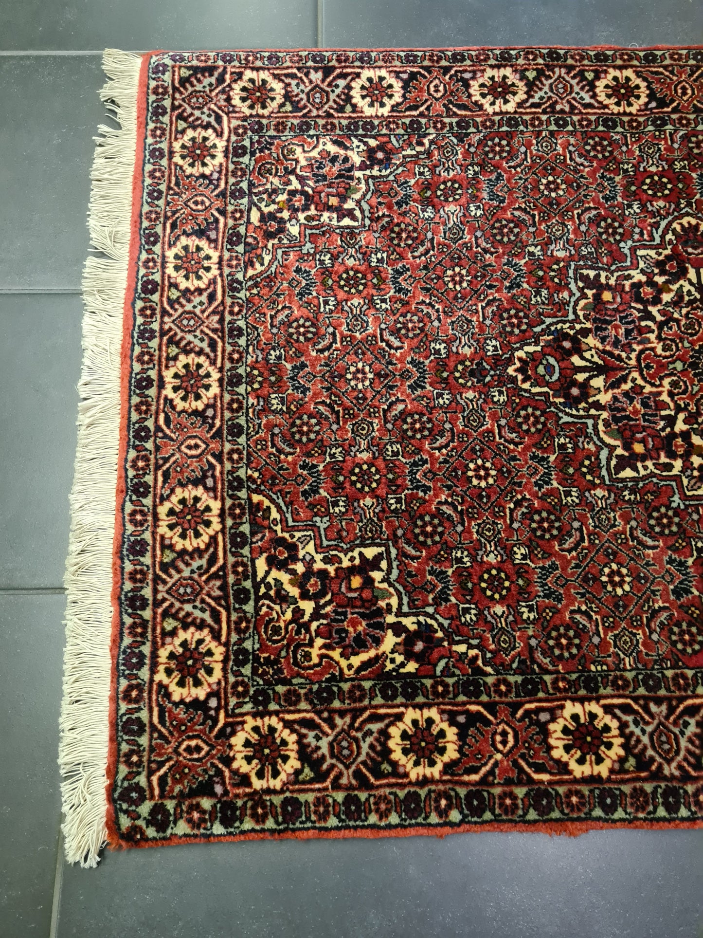 Perserteppich Orientteppich Handgeknüpfter Teppich Bidjar 300x80cm