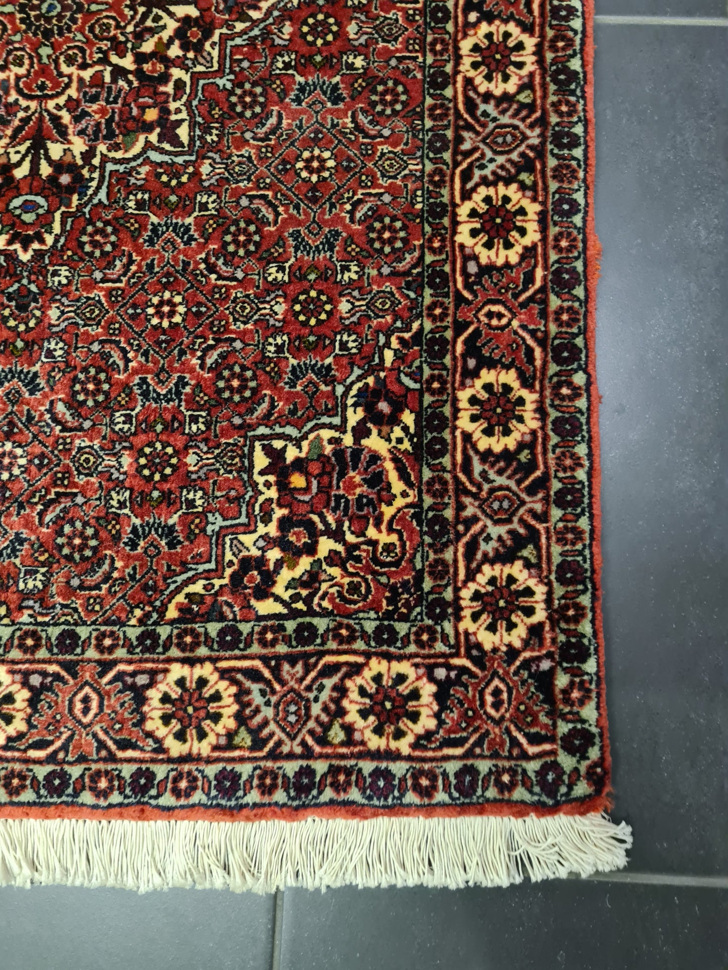 Perserteppich Orientteppich Handgeknüpfter Teppich Bidjar 300x80cm