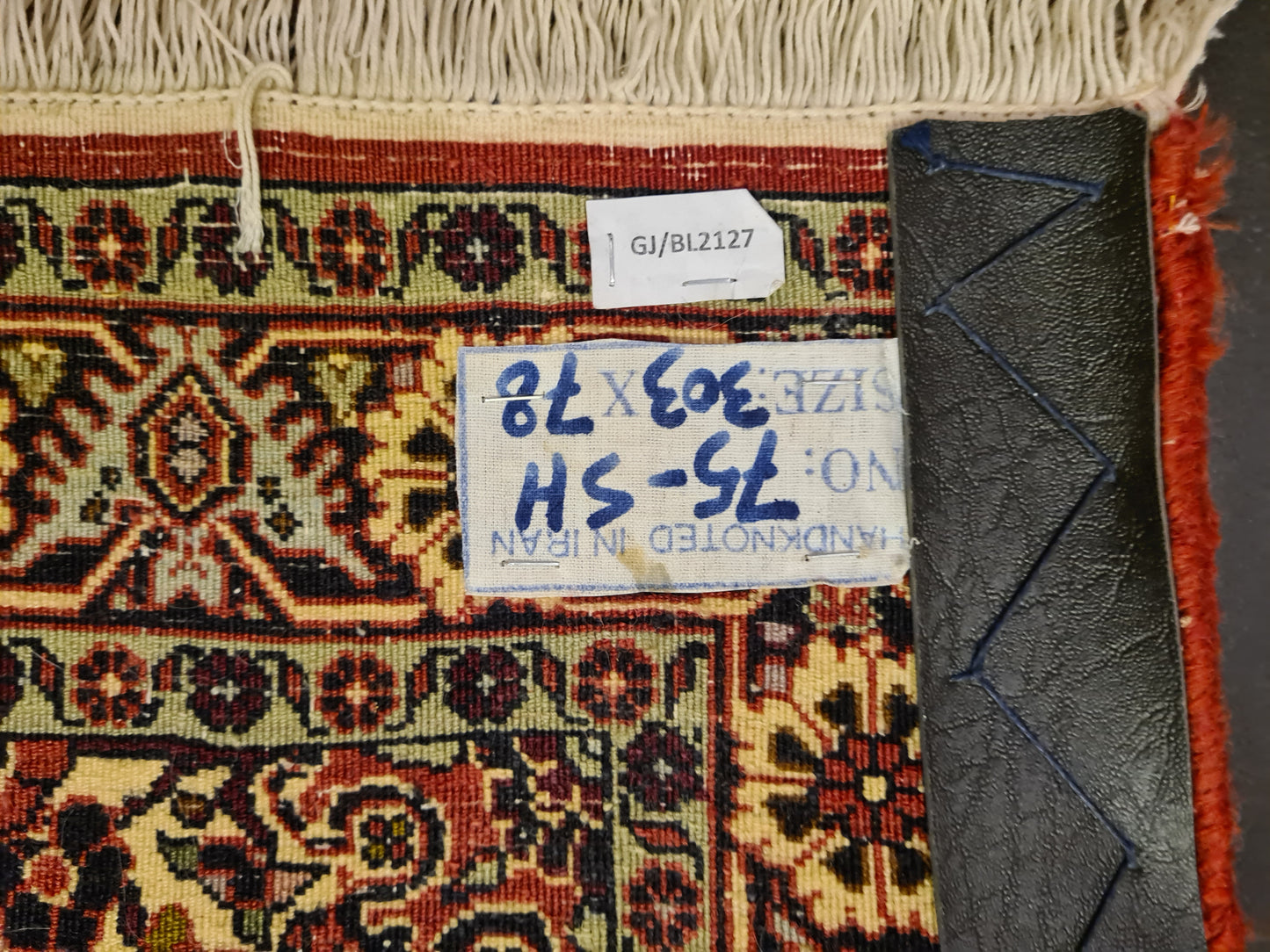 Perserteppich Orientteppich Handgeknüpfter Teppich Bidjar 300x80cm