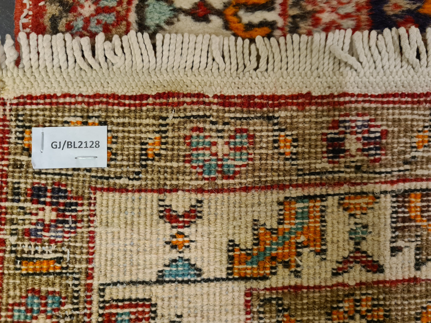 Perserteppich Orientteppich Handgeknüpfter Teppich Heris 190x100cm