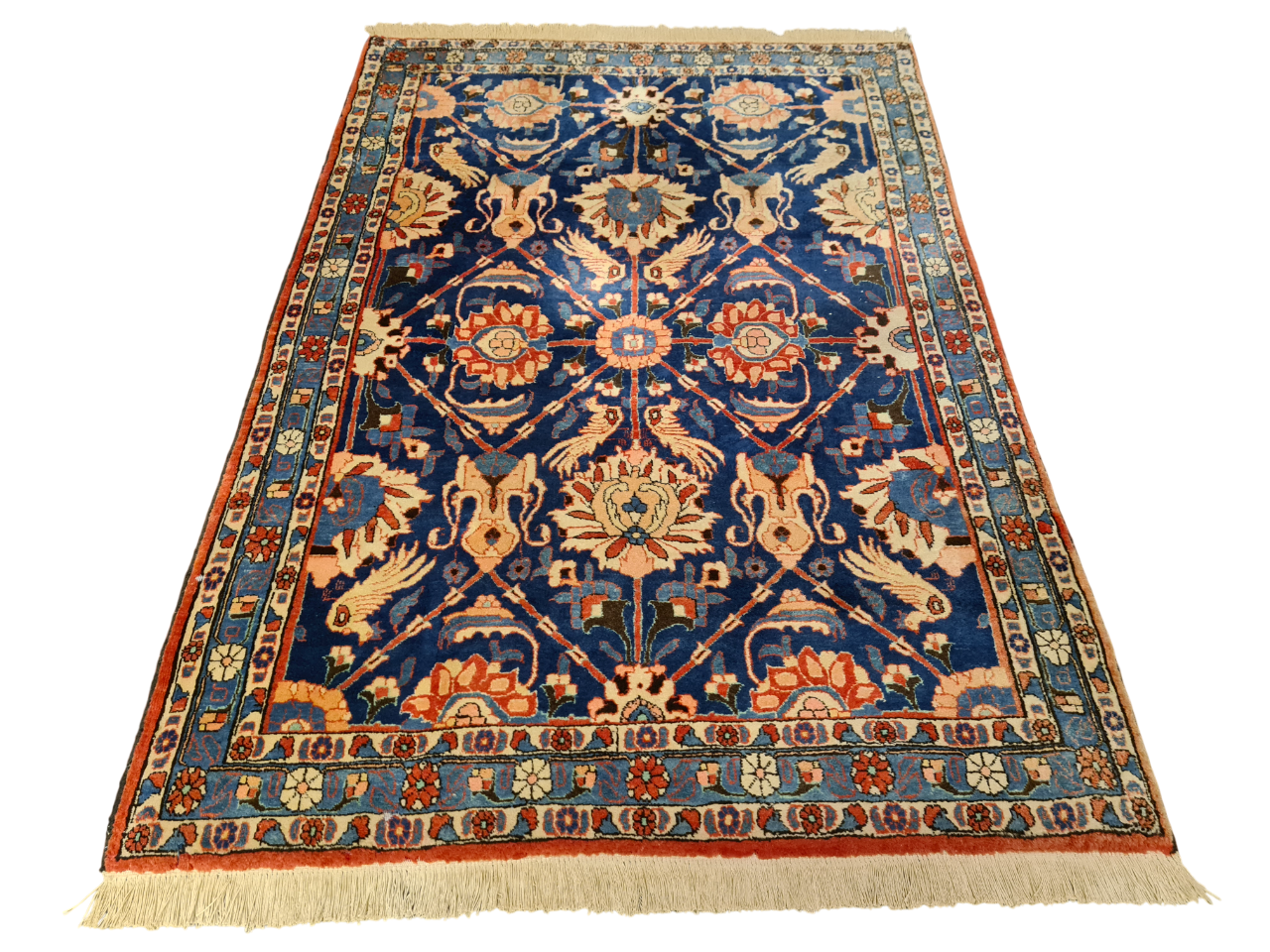 Perserteppich Orientteppich Handgeknüpfter Teppich Isfahan 155x110cm