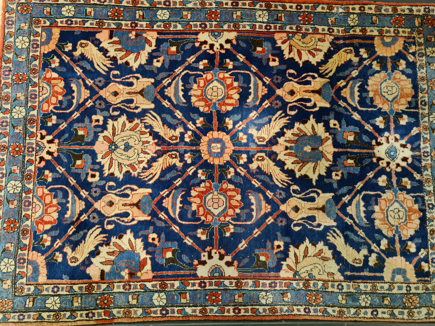Perserteppich Orientteppich Handgeknüpfter Teppich Isfahan 155x110cm