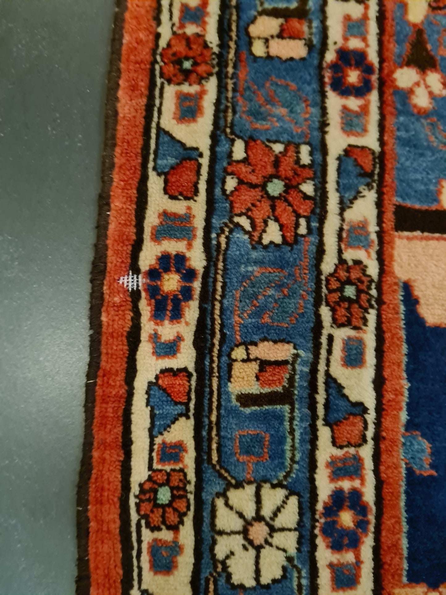 Perserteppich Orientteppich Handgeknüpfter Teppich Isfahan 155x110cm