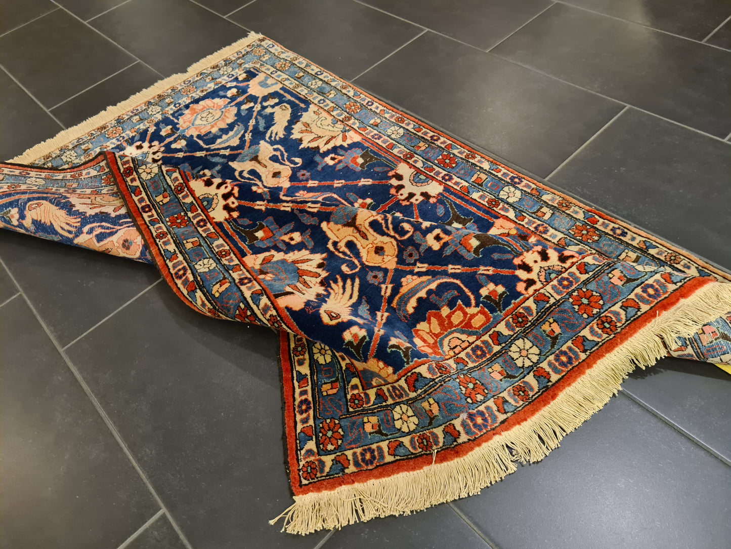 Perserteppich Orientteppich Handgeknüpfter Teppich Isfahan 155x110cm