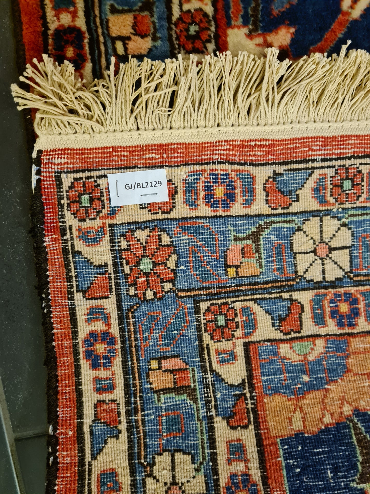 Perserteppich Orientteppich Handgeknüpfter Teppich Isfahan 155x110cm