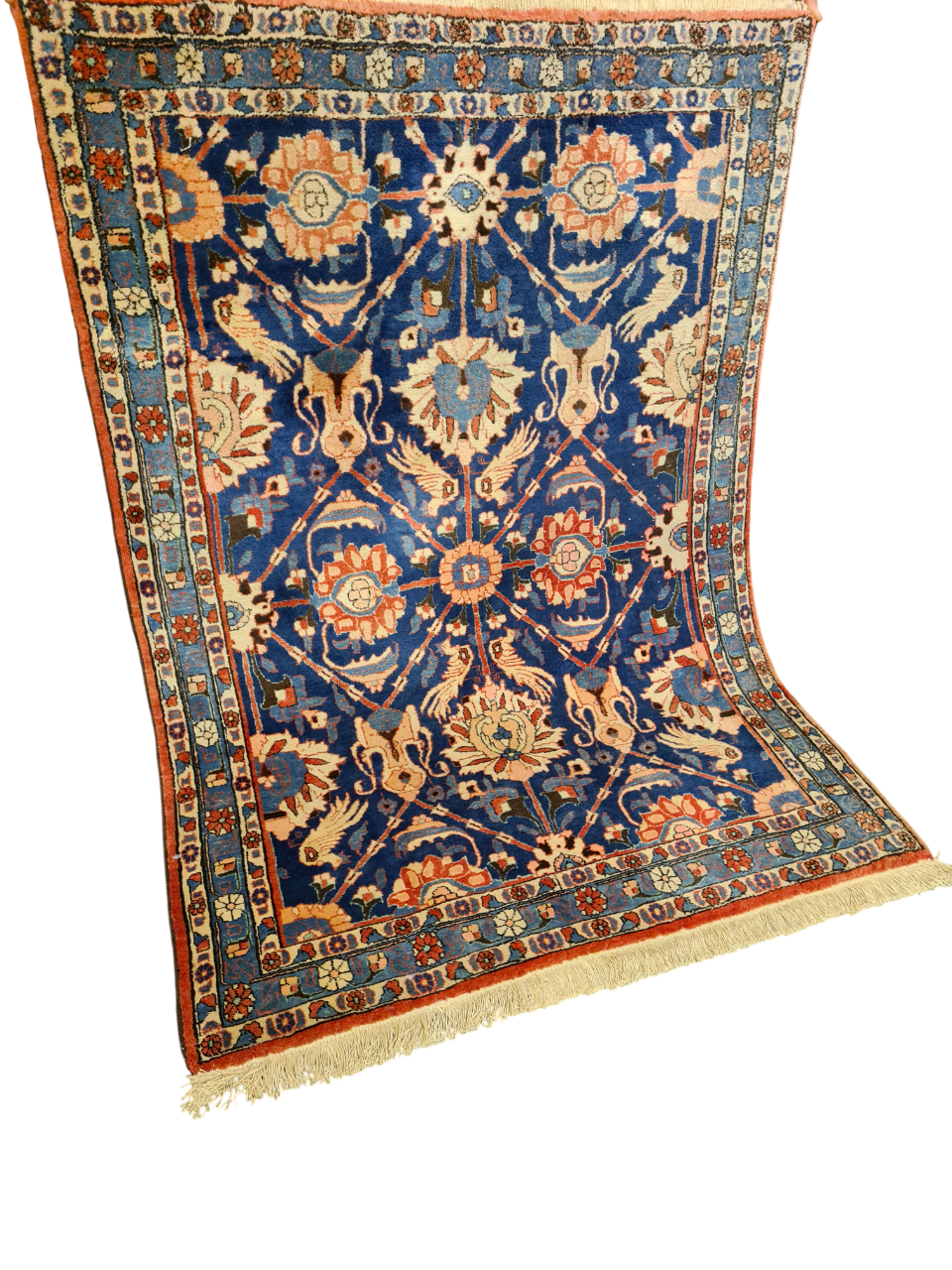 Perserteppich Orientteppich Handgeknüpfter Teppich Isfahan 155x110cm