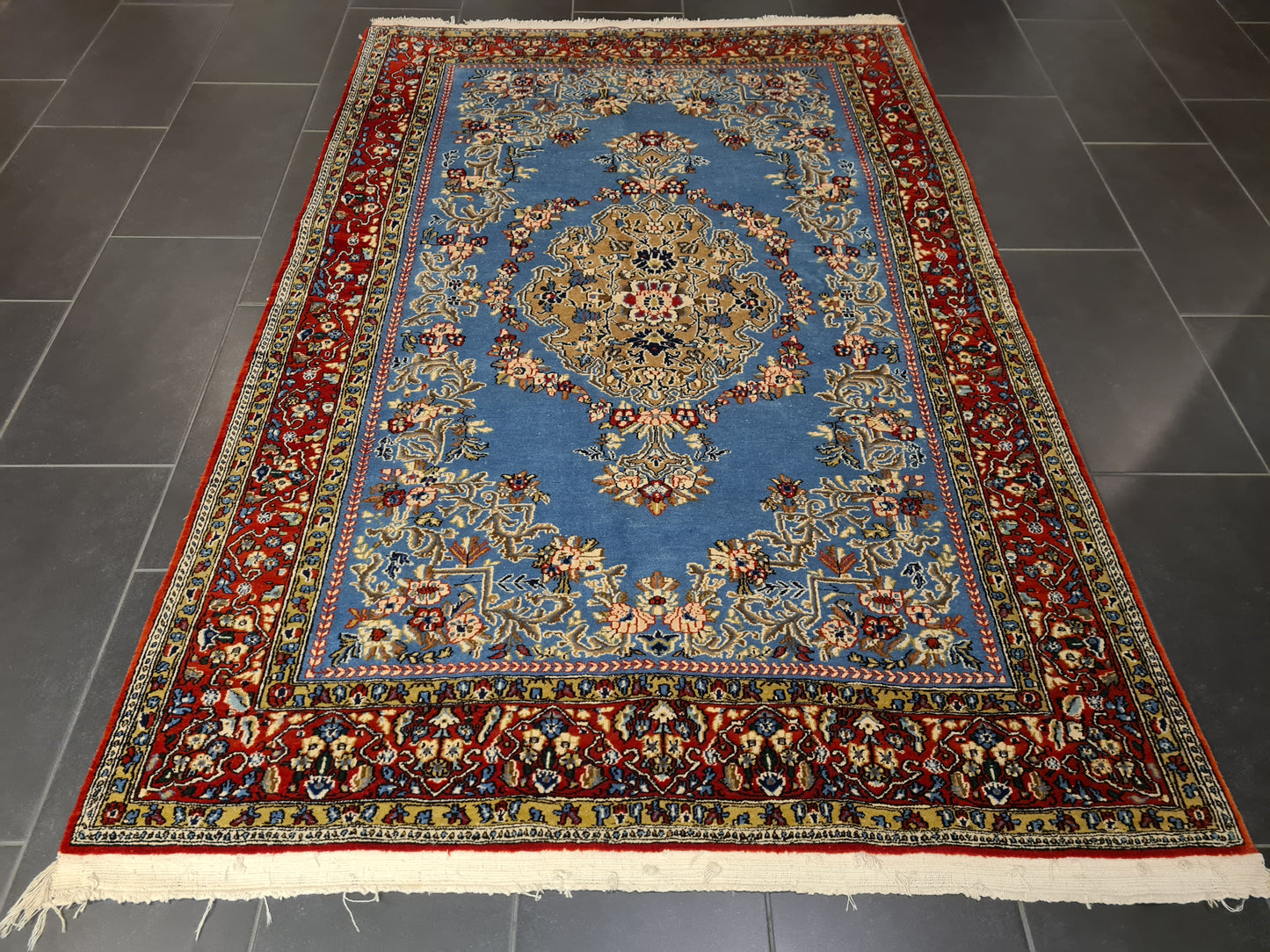 Perserteppich Orientteppich Handgeknüpfter Teppich Ghoum 210x145cm