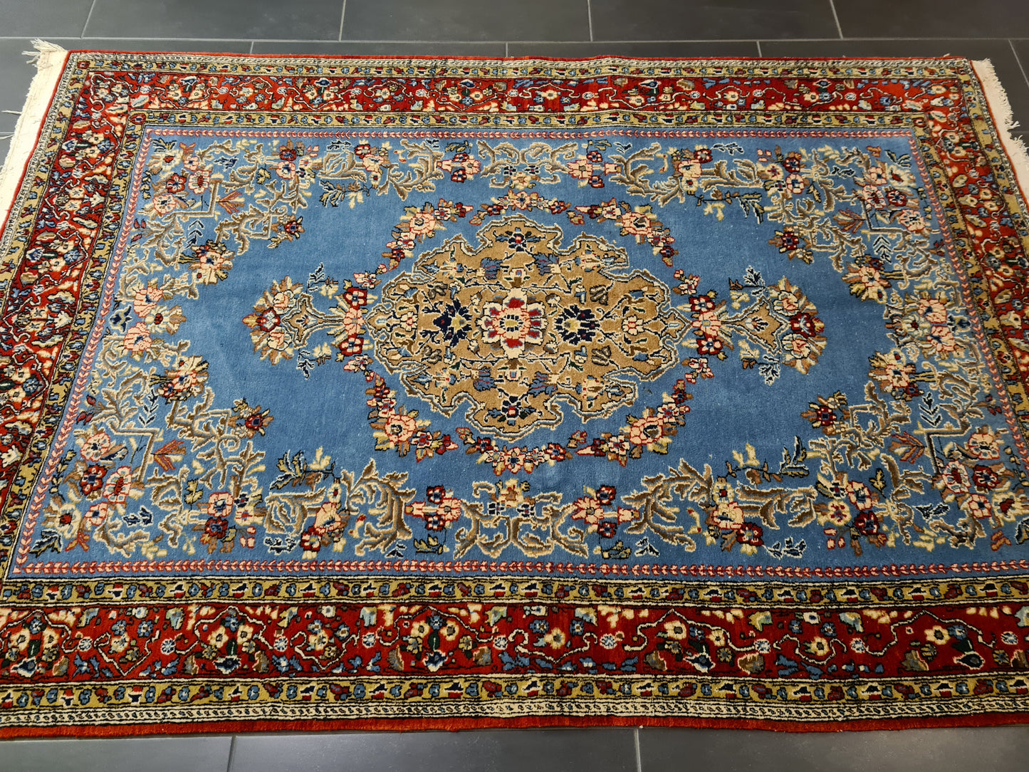 Perserteppich Orientteppich Handgeknüpfter Teppich Ghoum 210x145cm