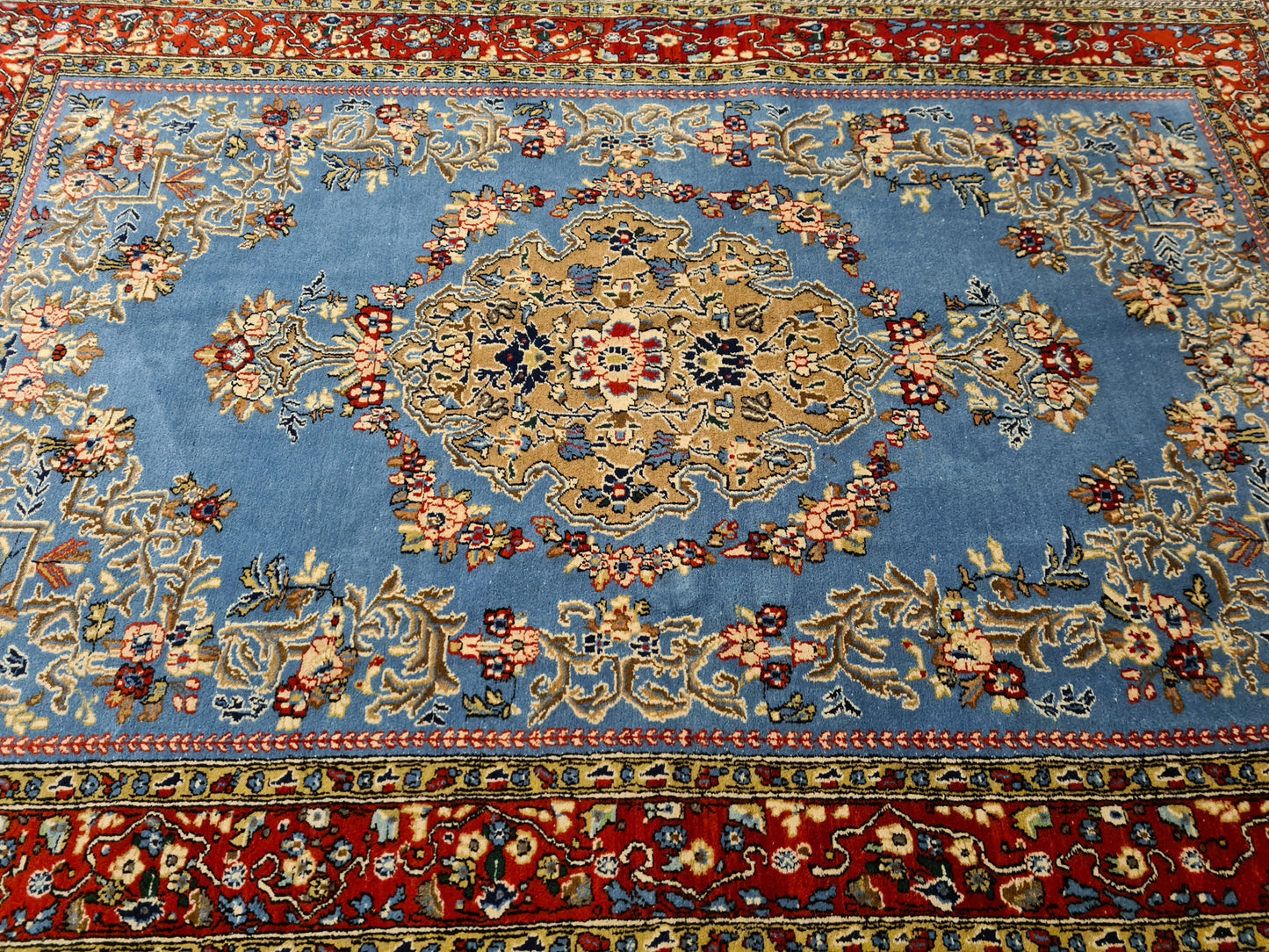 Perserteppich Orientteppich Handgeknüpfter Teppich Ghoum 210x145cm