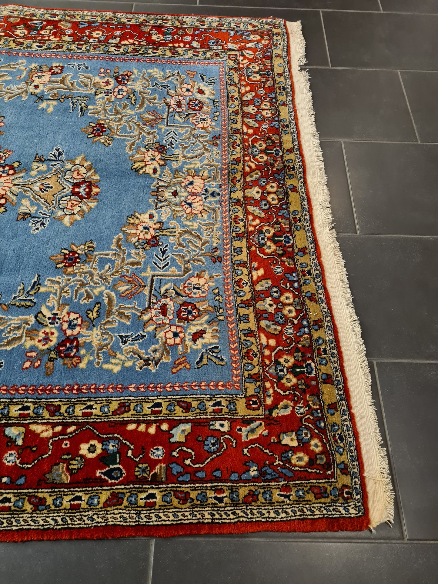 Perserteppich Orientteppich Handgeknüpfter Teppich Ghoum 210x145cm