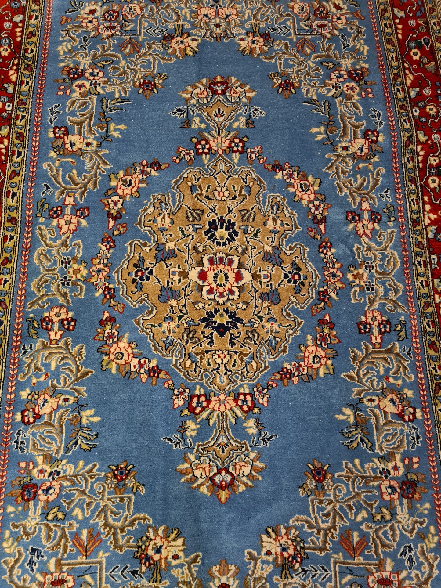 Perserteppich Orientteppich Handgeknüpfter Teppich Ghoum 210x145cm