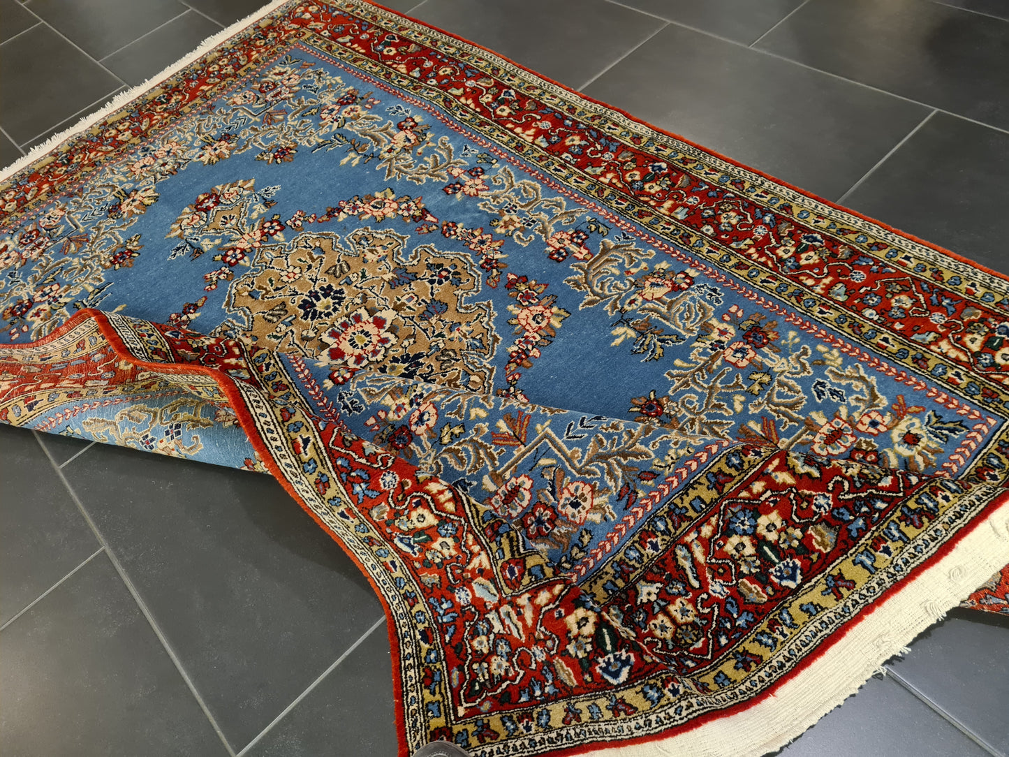 Perserteppich Orientteppich Handgeknüpfter Teppich Ghoum 210x145cm