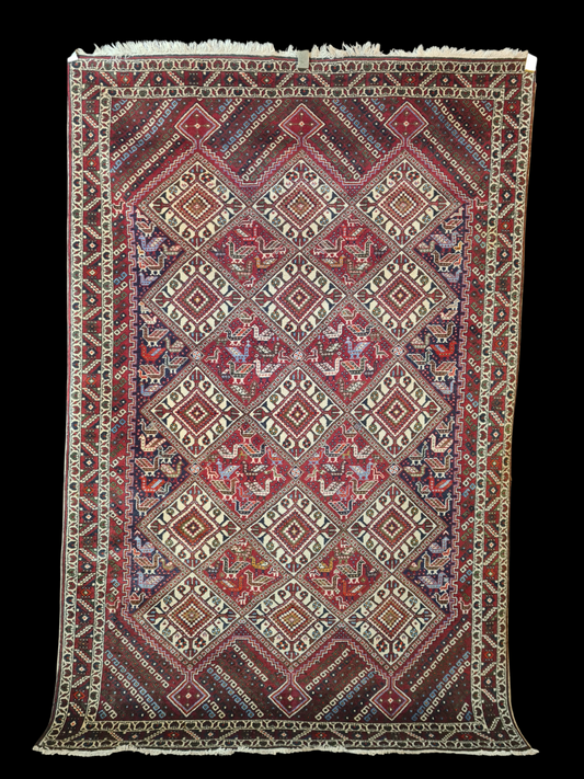 Perserteppich Orientteppich Handgeknüpfter Teppich Shiraz 200x135cm