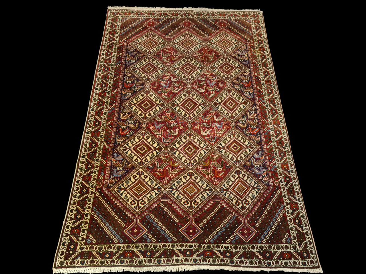 Perserteppich Orientteppich Handgeknüpfter Teppich Shiraz 200x135cm