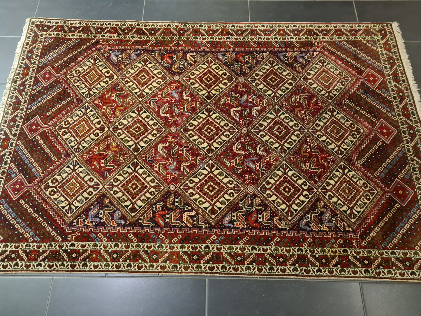 Perserteppich Orientteppich Handgeknüpfter Teppich Shiraz 200x135cm