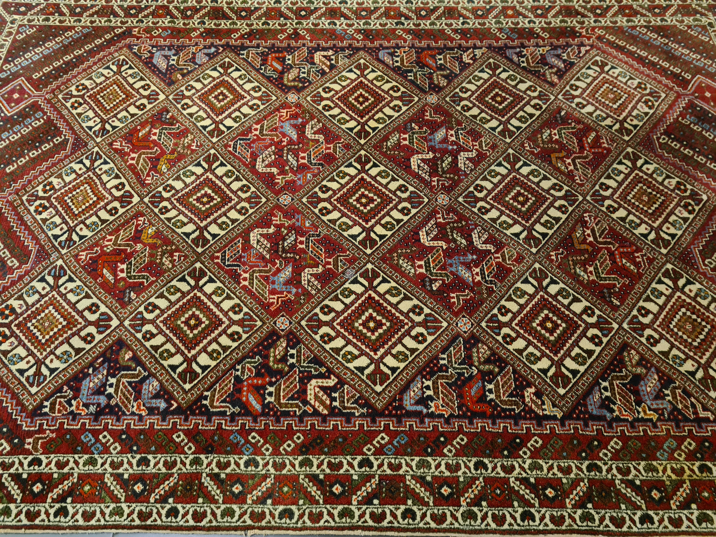 Perserteppich Orientteppich Handgeknüpfter Teppich Shiraz 200x135cm