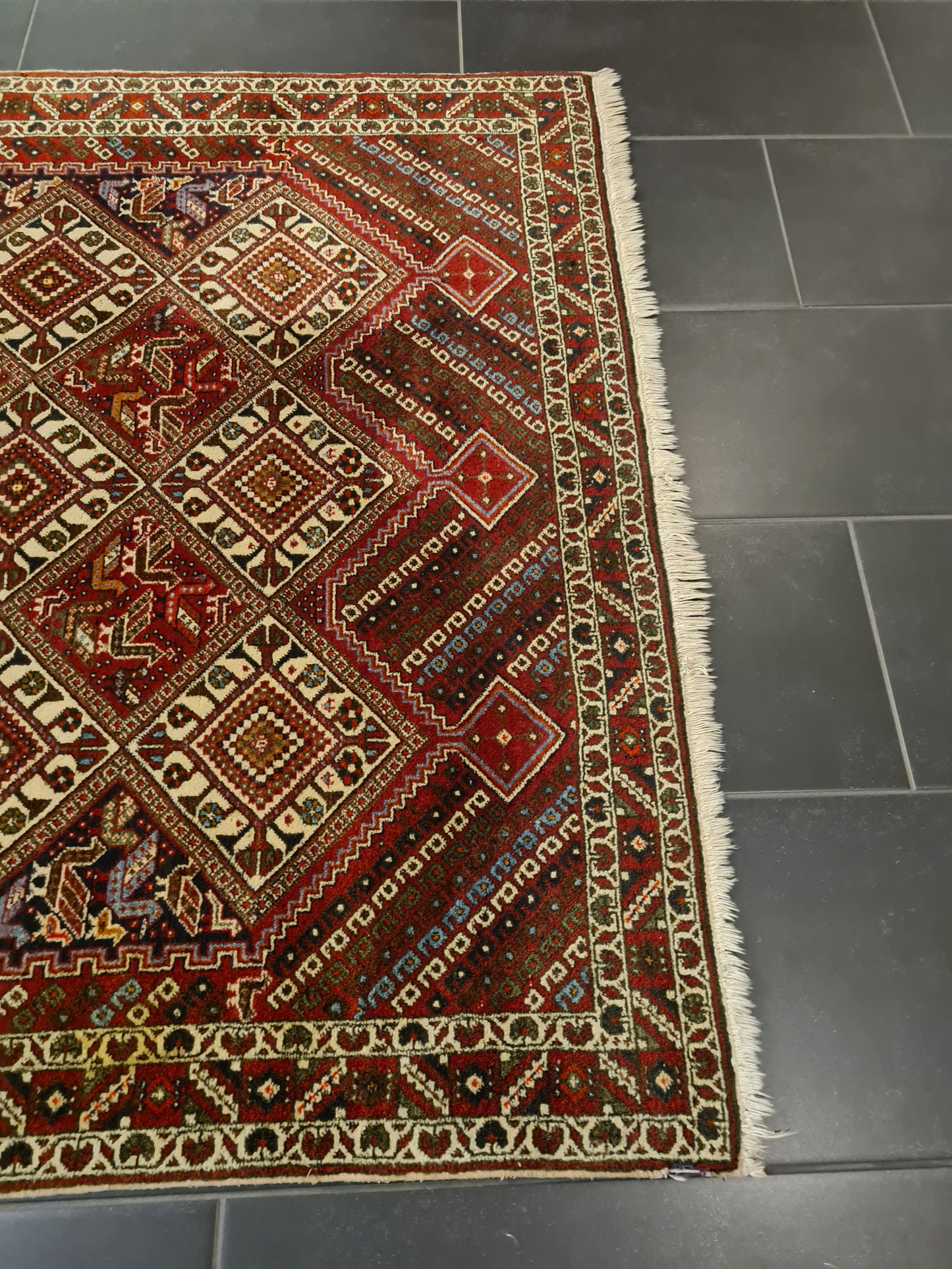 Perserteppich Orientteppich Handgeknüpfter Teppich Shiraz 200x135cm