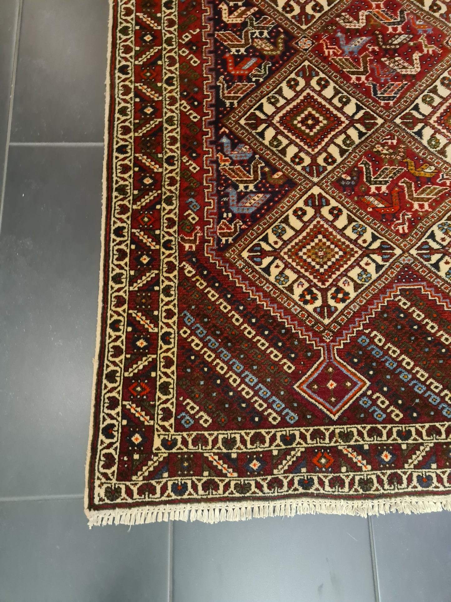 Perserteppich Orientteppich Handgeknüpfter Teppich Shiraz 200x135cm