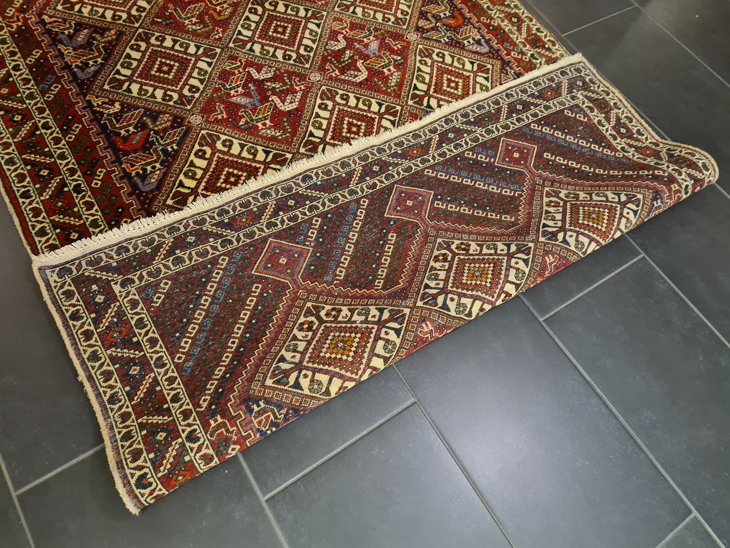 Perserteppich Orientteppich Handgeknüpfter Teppich Shiraz 200x135cm