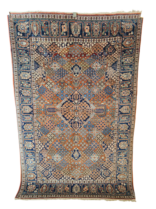 Perserteppich Orientteppich Handgeknüpfter Teppich Keshan 200x135cm