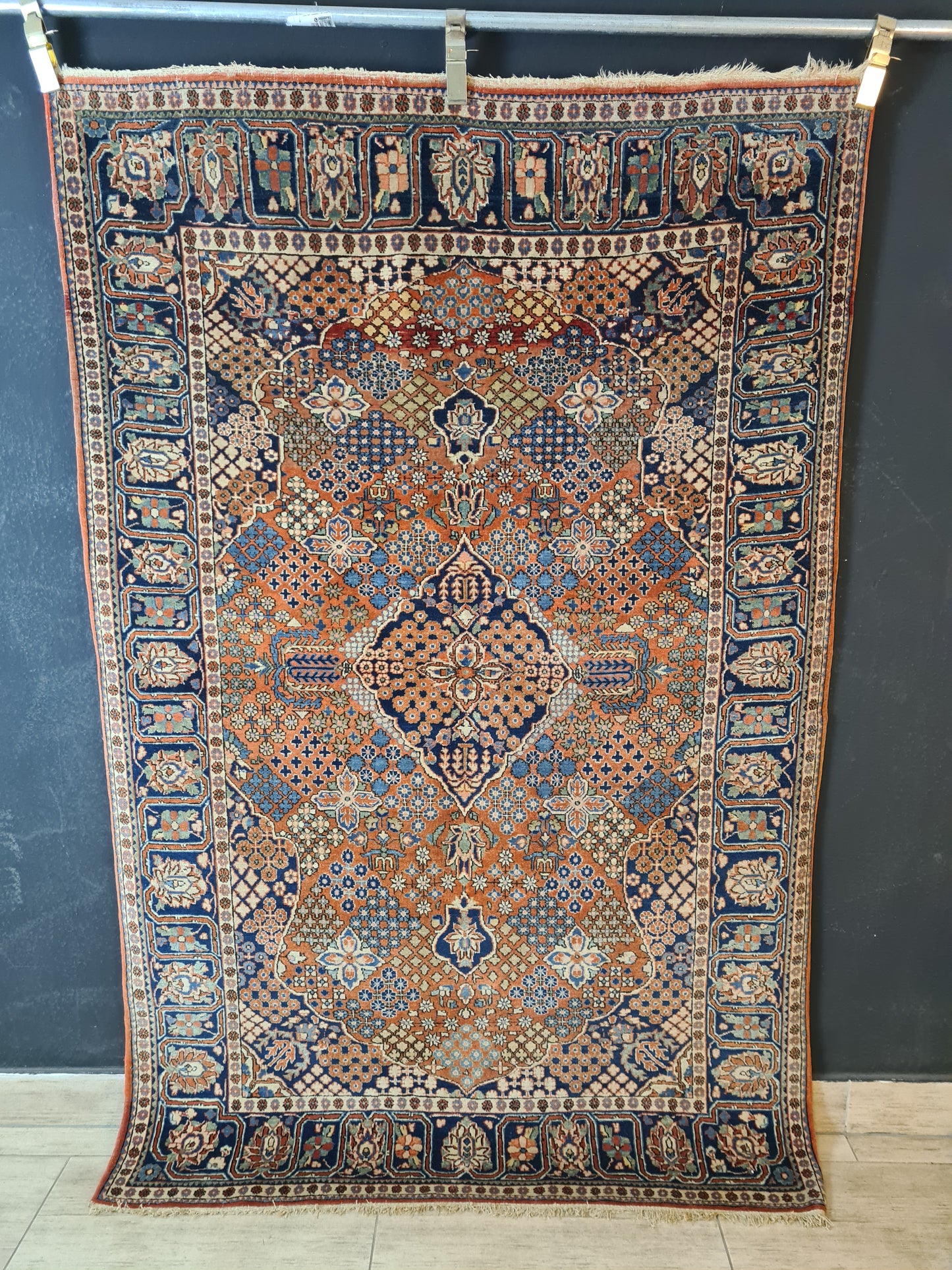 Perserteppich Orientteppich Handgeknüpfter Teppich Keshan 200x135cm