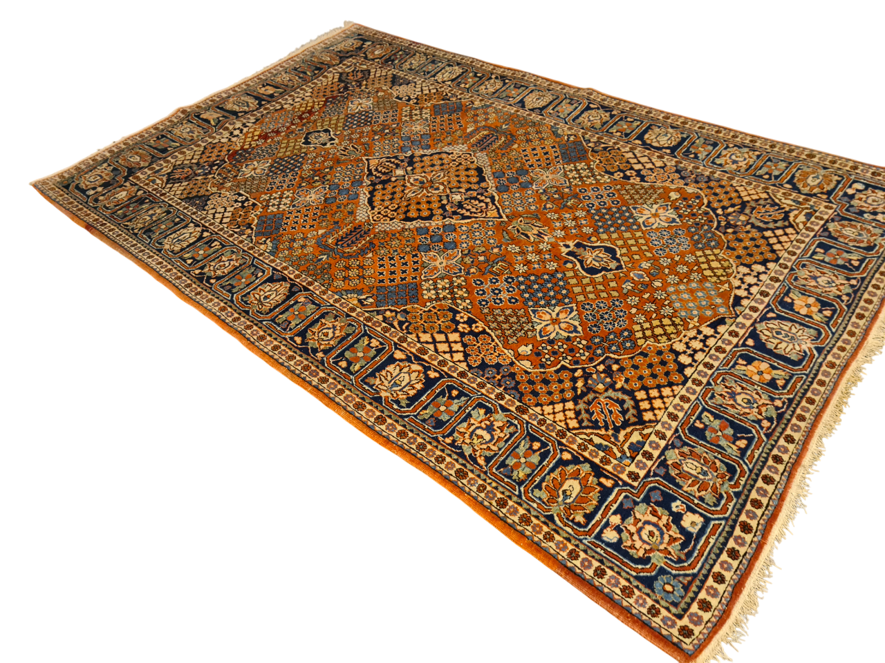 Perserteppich Orientteppich Handgeknüpfter Teppich Keshan 200x135cm