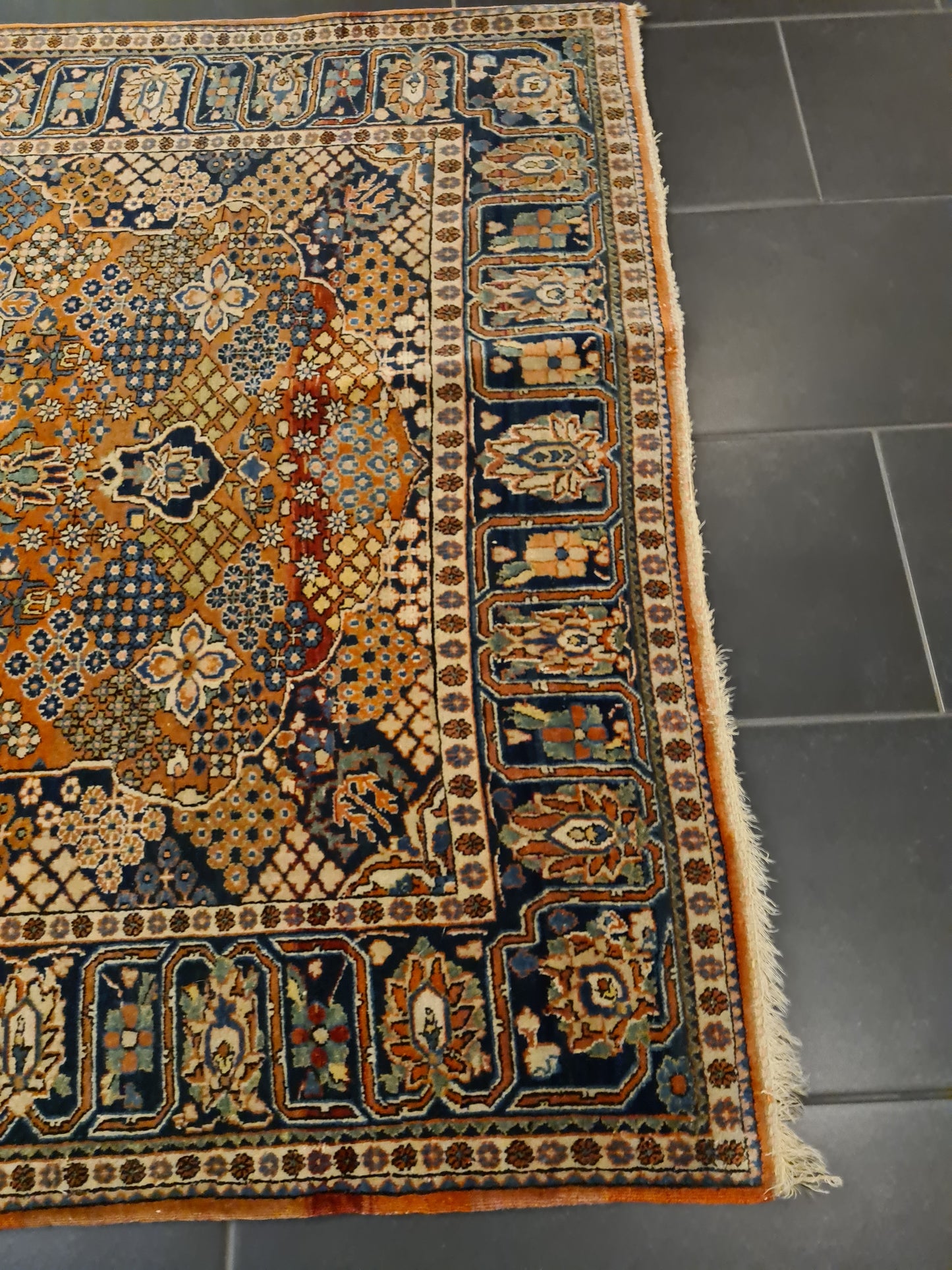 Perserteppich Orientteppich Handgeknüpfter Teppich Keshan 200x135cm