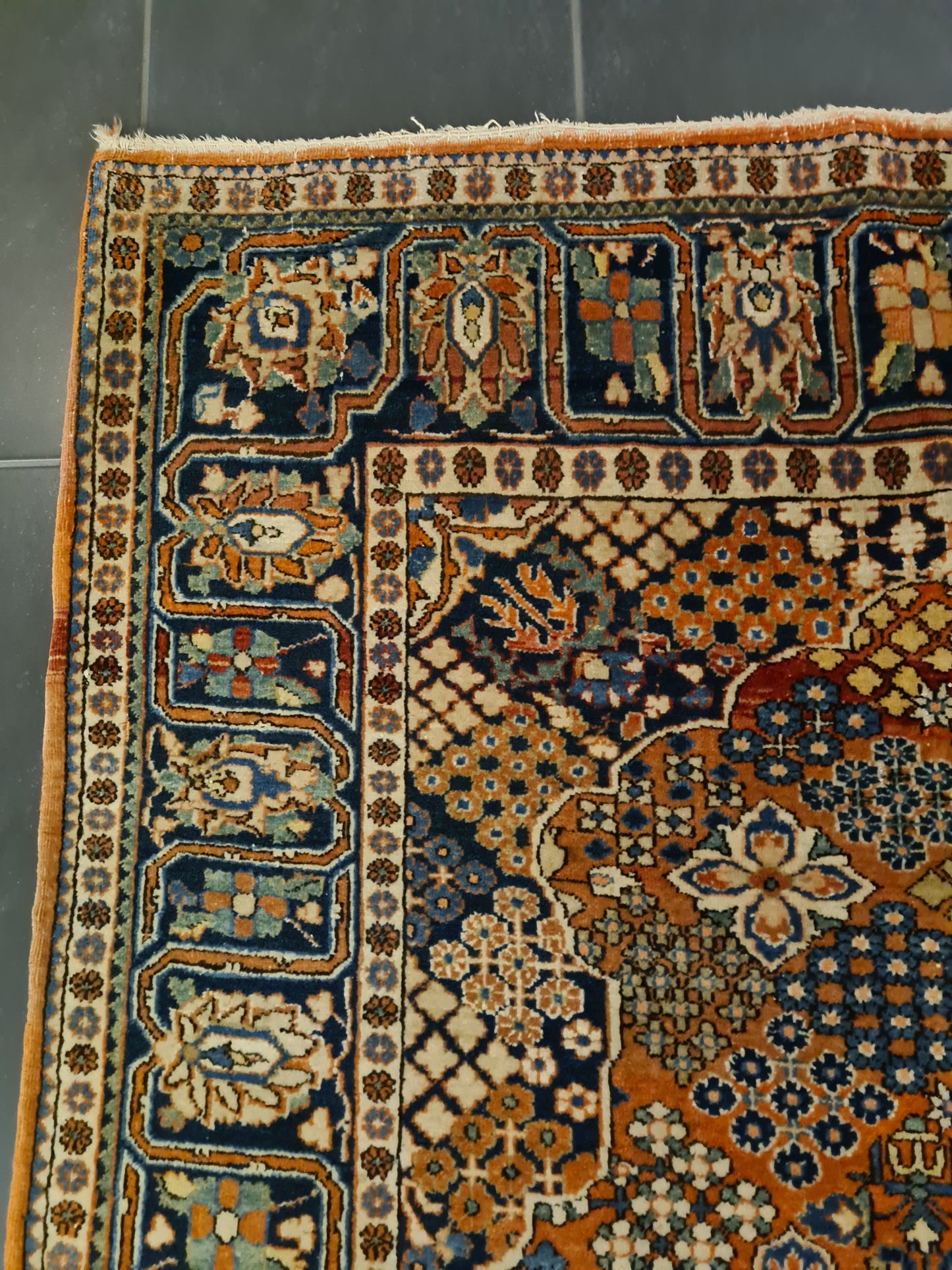 Perserteppich Orientteppich Handgeknüpfter Teppich Keshan 200x135cm