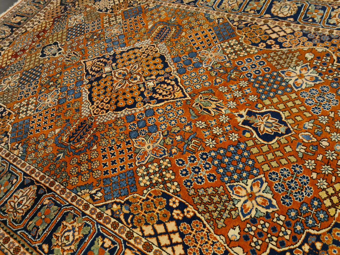 Perserteppich Orientteppich Handgeknüpfter Teppich Keshan 200x135cm