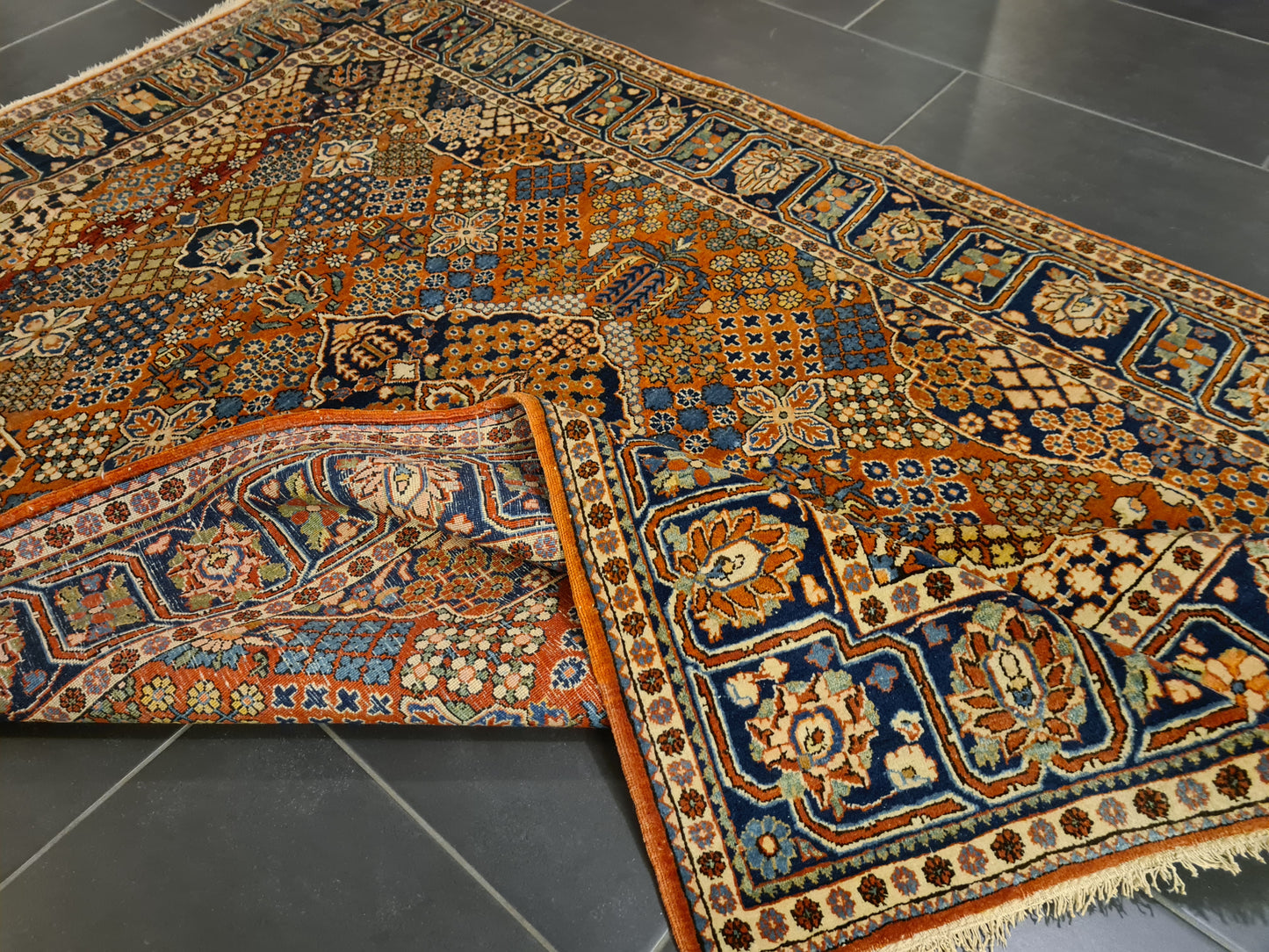 Perserteppich Orientteppich Handgeknüpfter Teppich Keshan 200x135cm