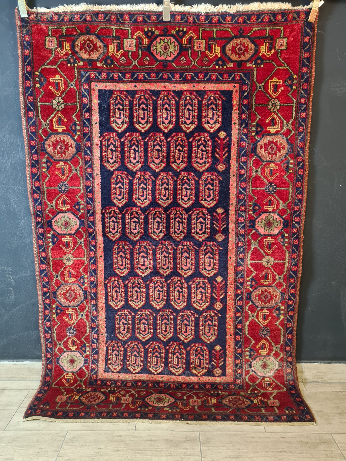 Perserteppich Orientteppich Handgeknüpfter Teppich Afshari 215x145cm