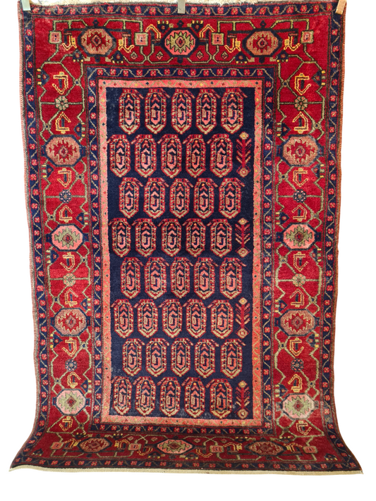 Perserteppich Orientteppich Handgeknüpfter Teppich Afshari 215x145cm