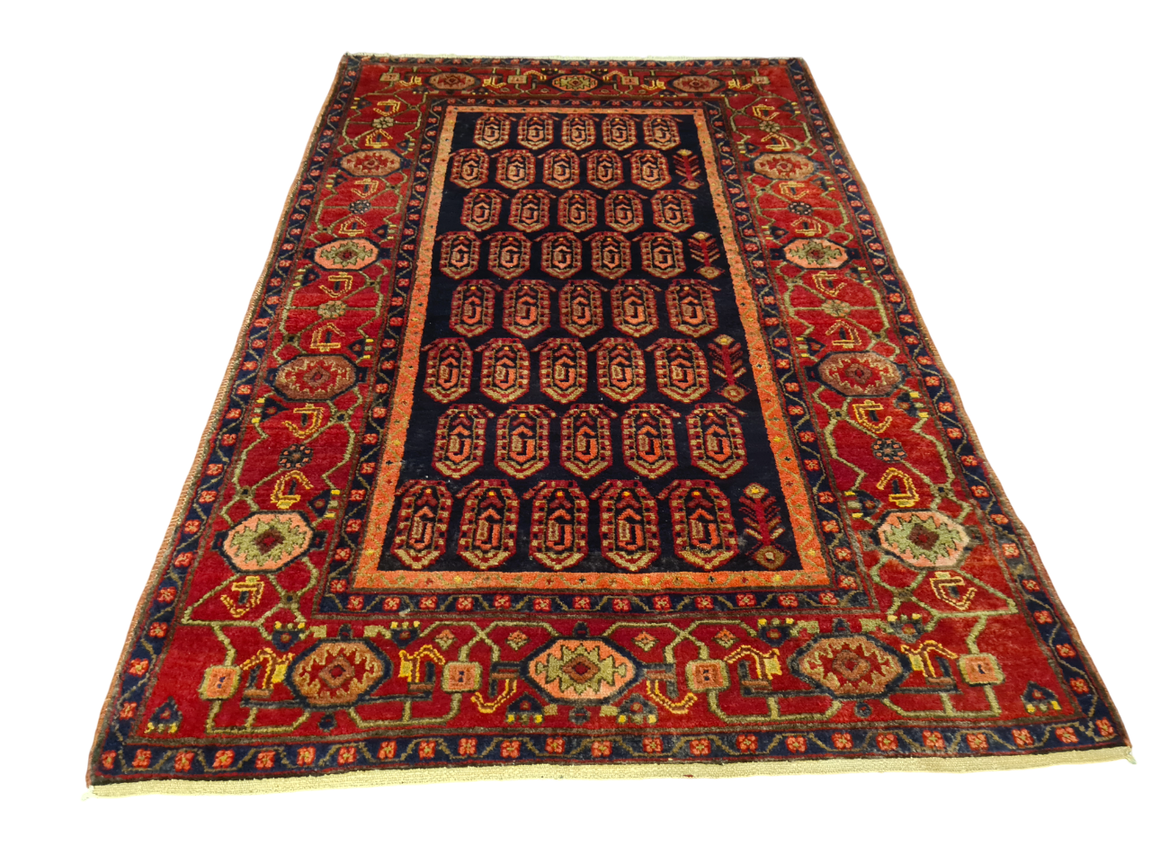 Perserteppich Orientteppich Handgeknüpfter Teppich Afshari 215x145cm