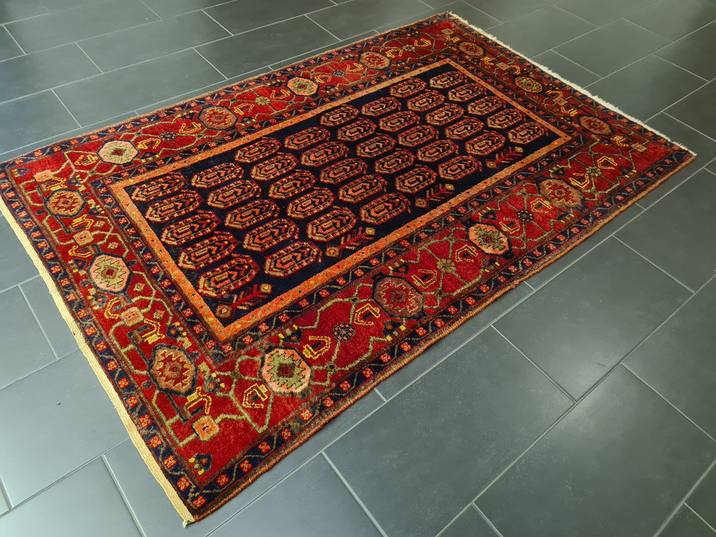 Perserteppich Orientteppich Handgeknüpfter Teppich Afshari 215x145cm